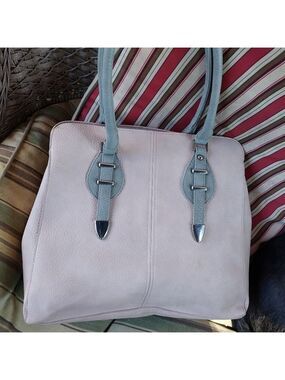 Karla Hanson Shere Large Pink/Gray Shoulder Bag